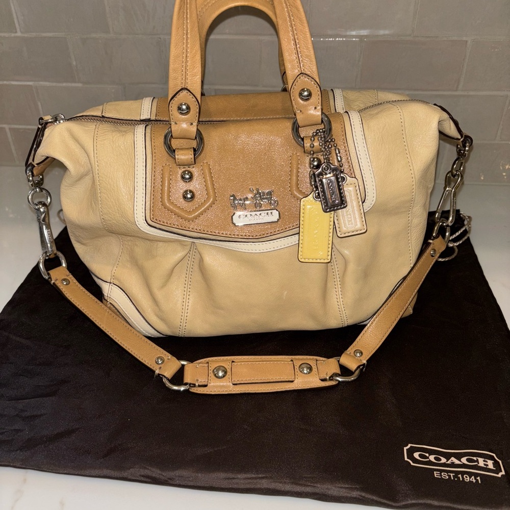 Coach Madison Spectator Leather Purse Handbag 14624
